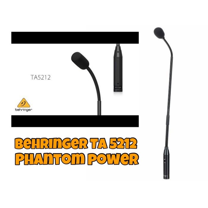 BEHRINGER MICROPHONE GOOSENECK TA 5212 - PHANTOM POWER