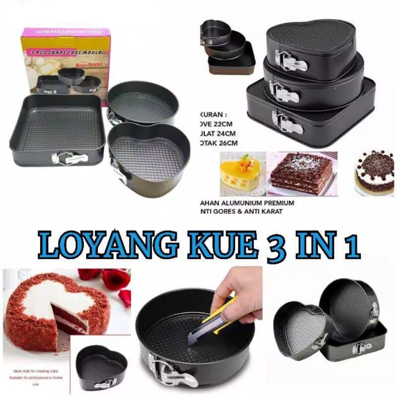 CETAKKAN LOYANG KUE/SHAPE CAKE MOULD/ANTI LENGKET