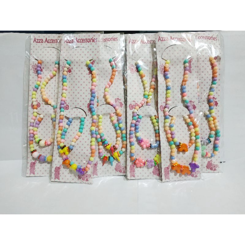 CPD02 Kalung Gelang Plastik Marble