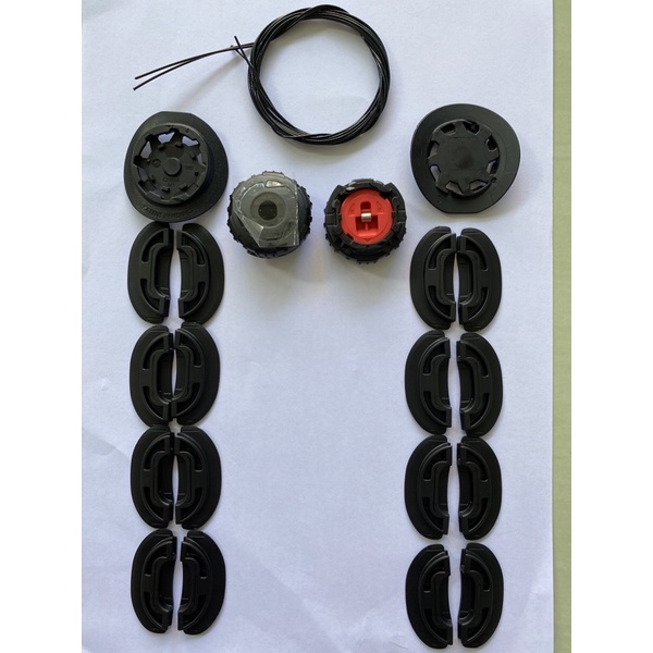 TALI PUTAR LACING SYSTEM 1 SET WARNA HITAM TALI 300cm