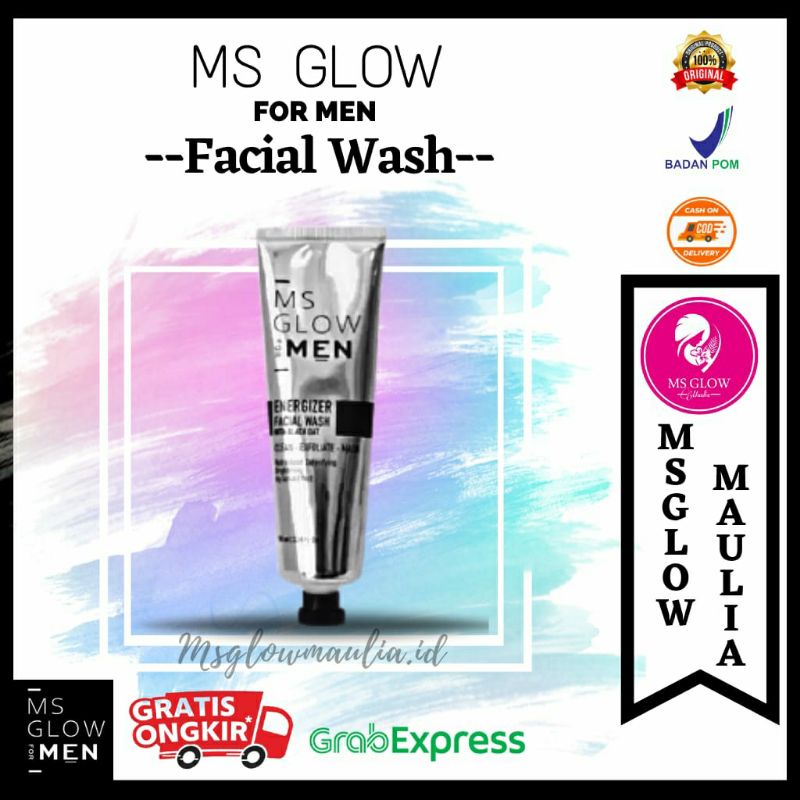 Energizer Facial Wash | Ms Glow for Men | Sabun Wajah Pria MS GLOW FOR MEN