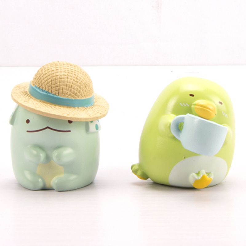 8PCS Kawaii Sumikko Gurashi  PVC Mini Figue Anime Character Statue Cute Desk Ornament Mini Decoration