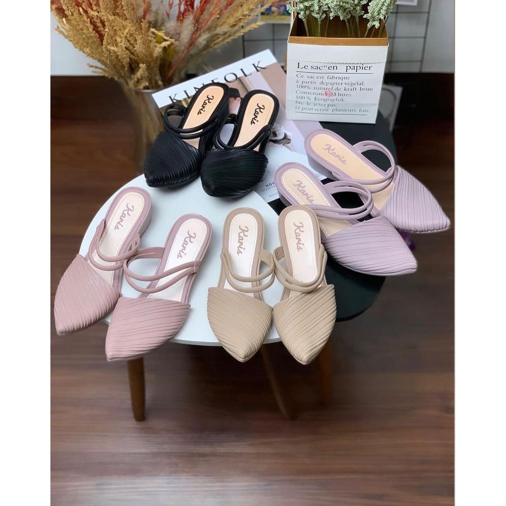 12.12 SALE L728 Sandal Hak Jelly AGATHA Import