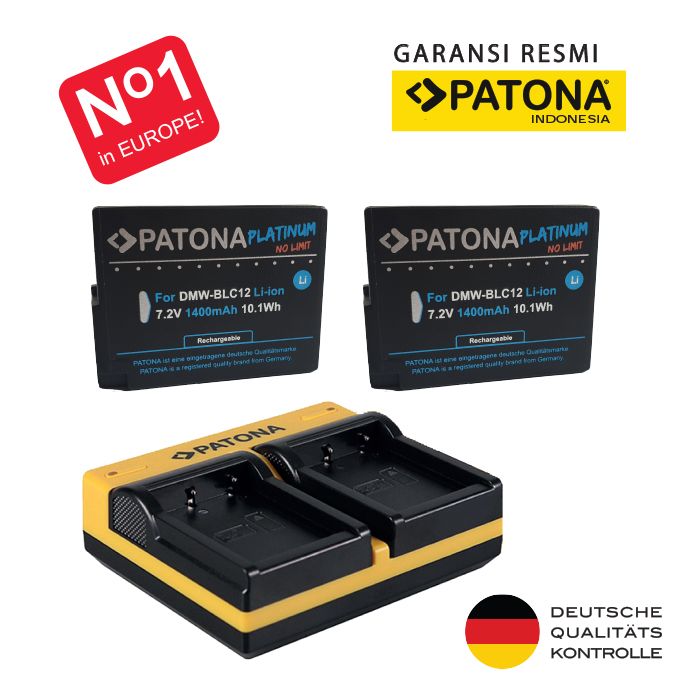 PATONA for Leica BP-DC12, BP-DC12U, 18729, V-Lux4, Leica Q, Leica CL - Paket 2 Baterai