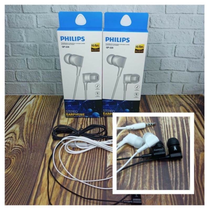 Hf Handsfree Headset PHILIPS QP228 Stereo Earphone