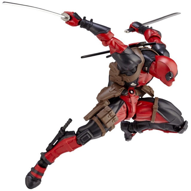 Top REVOLTECH DEADPOOL DEAD POOL KAIYODO AMAZING YAMAGUCHI NO 001 MARVEL MAINAN ANAK ACTION FIGURE