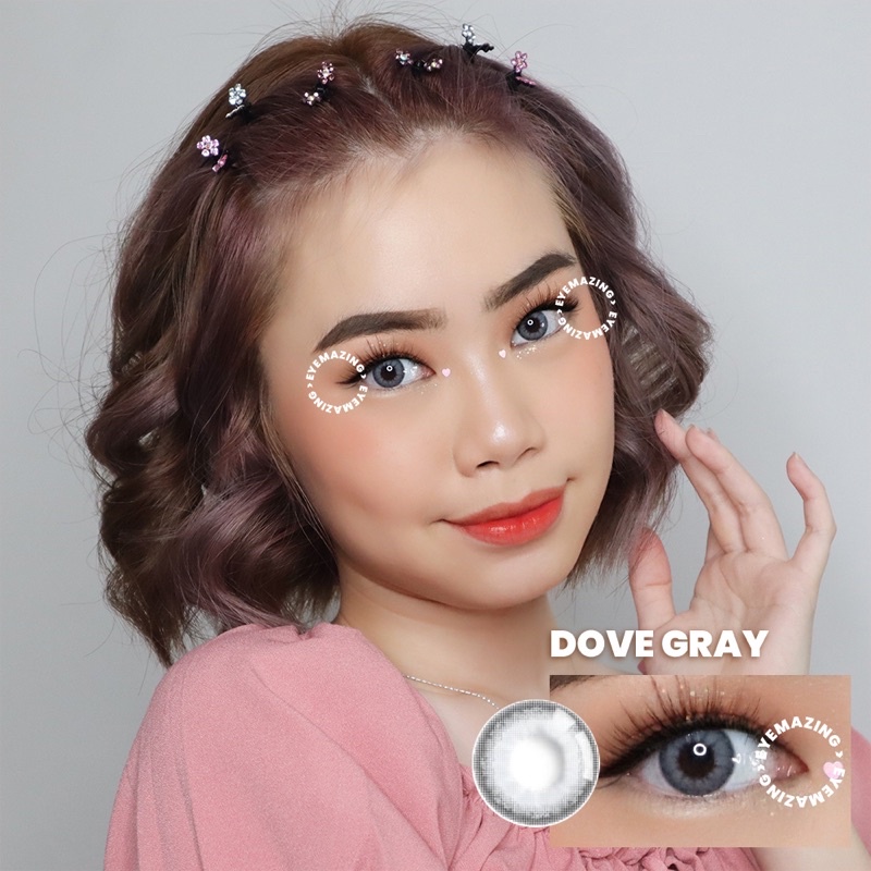 DREAMCOLORLENS Softlens - Dove Gray / Grey / Abu Normal Minus