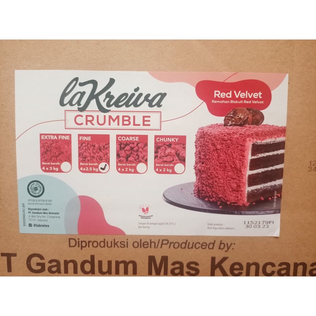 

La Kreiva Crumble Fine Repack 1Kg