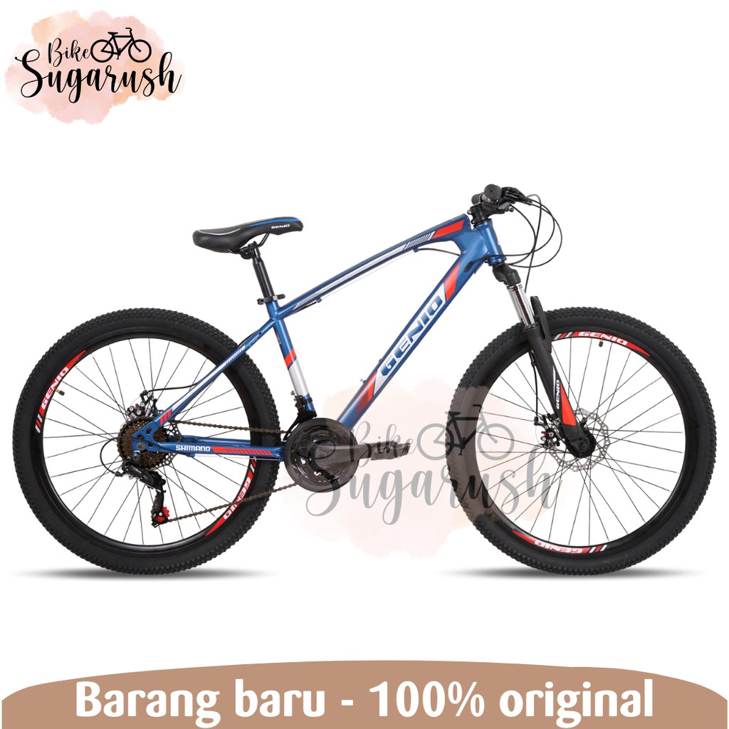 Sepeda Gunung MTB 27.5 Inch GENIO M345 M 345 Steel 24 Speed