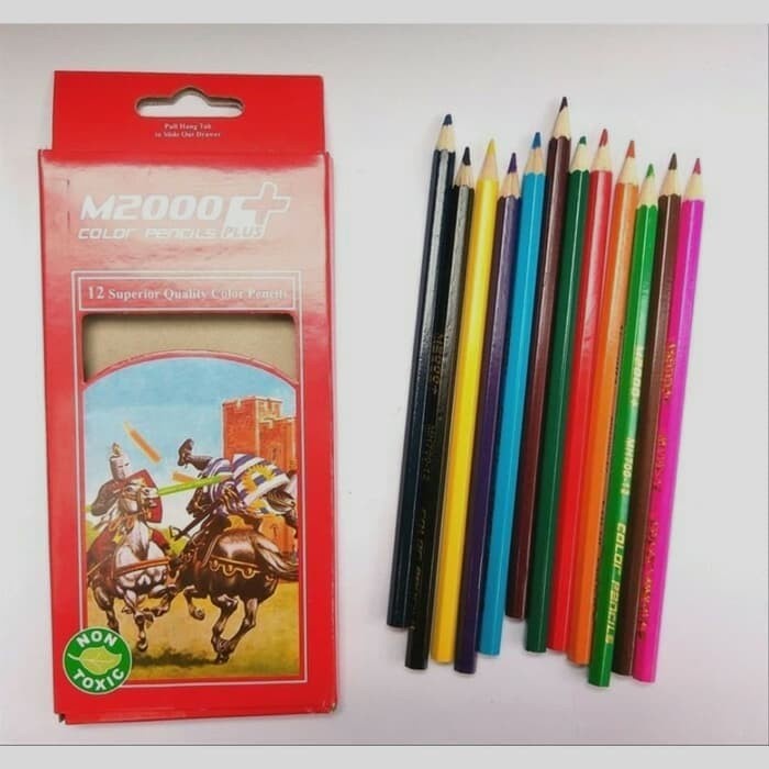 

Pensil Warna M2000 12 Warna Panjang Superior Quality Color Pencils