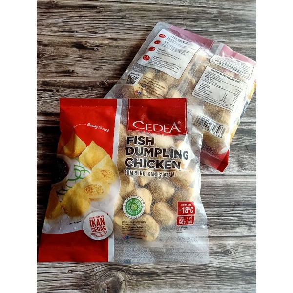 

Cedea dumpling ayam 500 gram fish dumpling chicken