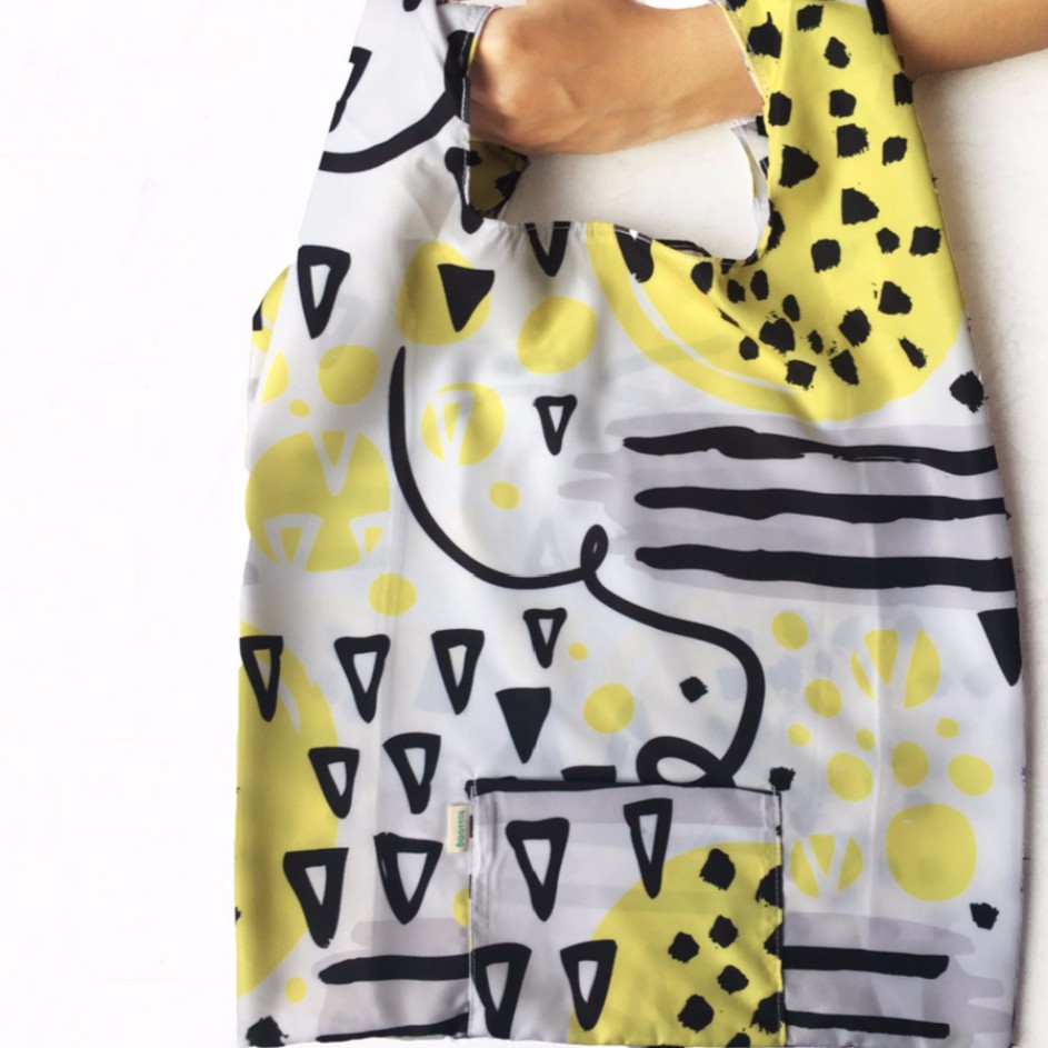 TOSSBAG- Tas belanja lipat, kantong lipat, kantong shopping motif, shopping bag - URBAN