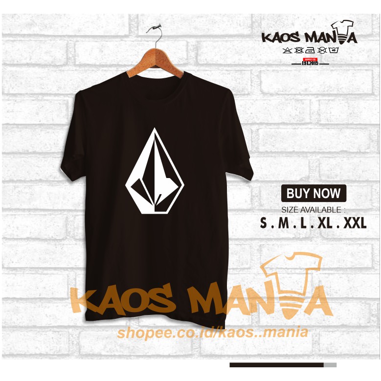 KAOS BAJU Distro Logo Volcom BARANG LARIS - KAOS MANIA