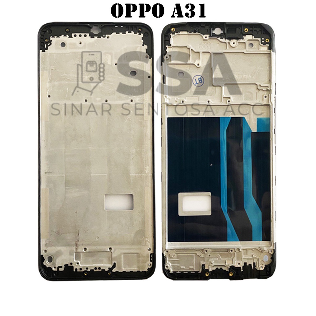 Tulang Tengah Middle Frame LCD Oppo A31 Original 100% Tulang Casing Bezel Bezzel Bazel Handphone HP Ori Original Awet Murah A 31