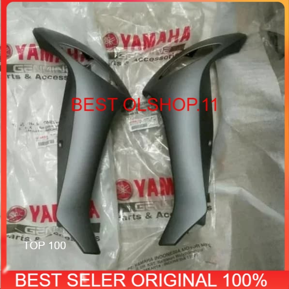 Cover sayap kanan kiri yamaha Fino 115 Fino 125 original Abu Abu