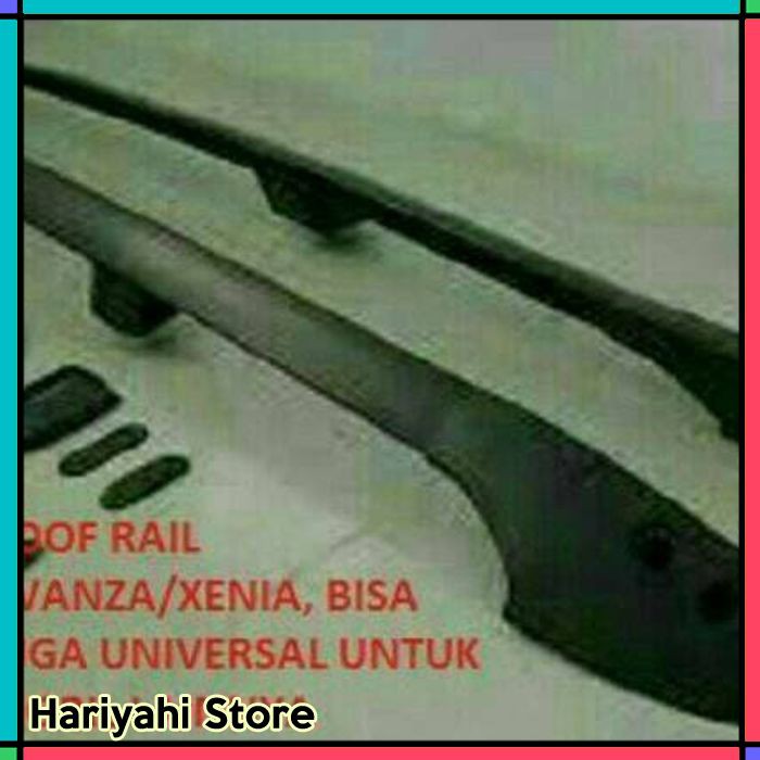 Roof Rail Avanza Xenia Hitam / Chrome