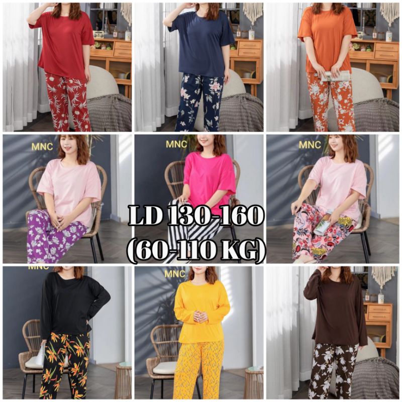 Piyama import murah super jumbo piyama cp/hp/pp  import baju tidur wanita import murah C13-C