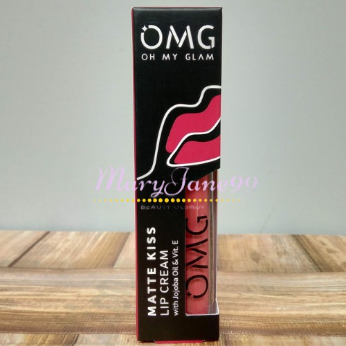 OMG Oh My Glam Matte Kiss Lip Cream 3.5g / Lipcream BPOM Halal / Tahan Lama Anti Air / Lipcream Baru