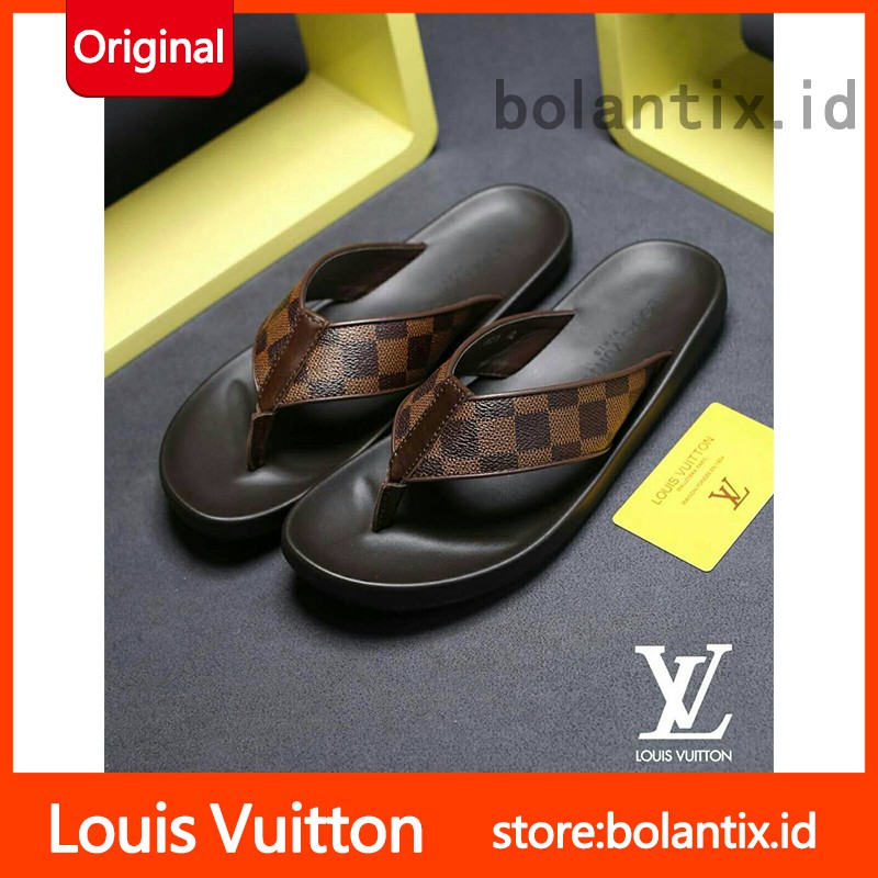Louis Vuitton LV Sandal Selop Klasik dengan Kotak Original | Shopee Indonesia