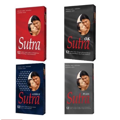 [MD] Kondom Sutra Merah / OK Hitam / Gerigi / Plus 1kotak 12pcs / Eceran 3pcs 2pcs