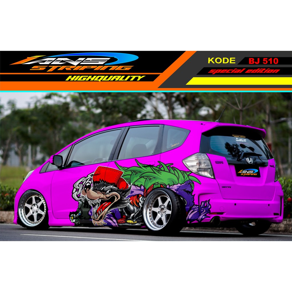 STICKER VARIASI MOBIL JAZZ BRIO SIGRA AGYA SWIFT YARIS / DECAL STICKER MOBIL / STIKER MOBIL SRIGALA