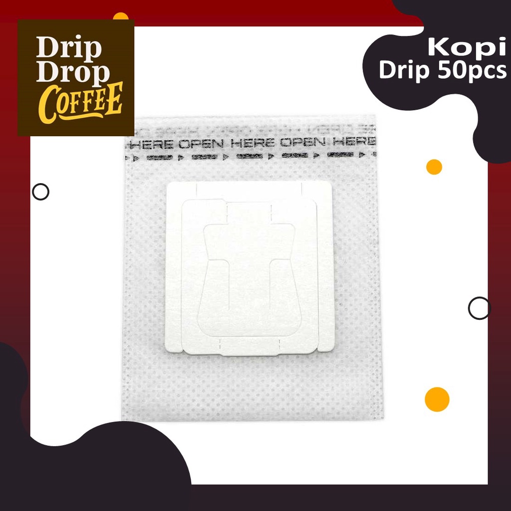 

Kopi Drip Filter Bag 50pcs Untuk Produk Packaging Coffee Sachet Atau Seduh Sendiri