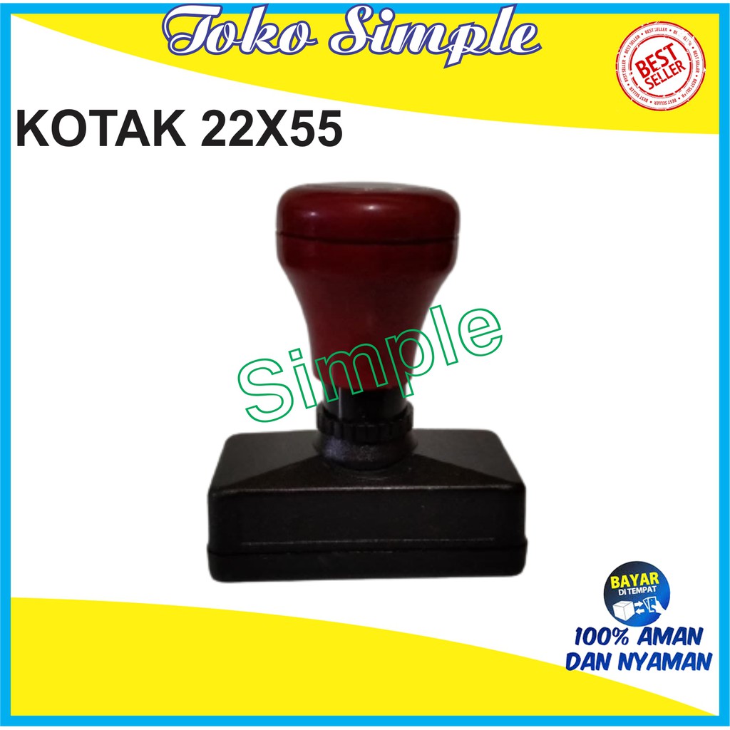 

GAGANG STEMPEL FLASH UKURAN 22X55 STEMPEL WARNA