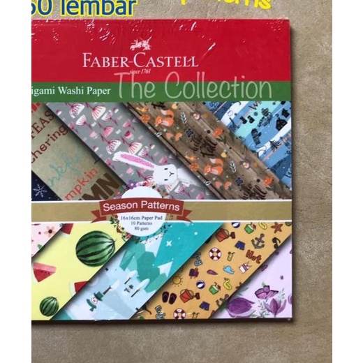 

♂ ATK0562FC 50 lbr 16x16cm Origami Season 500700 Washi Paper Faber ♟