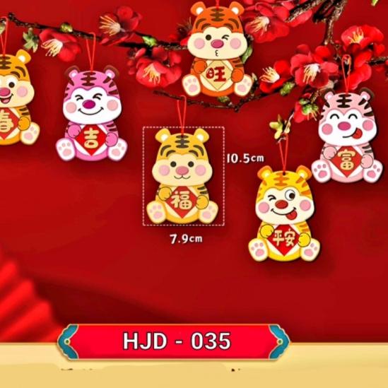 

3KD✷ Gantungan Imlek Isi 6 Hiasan Dekorasi Pohon Meihwa Mini Lucu Barang Bagus
