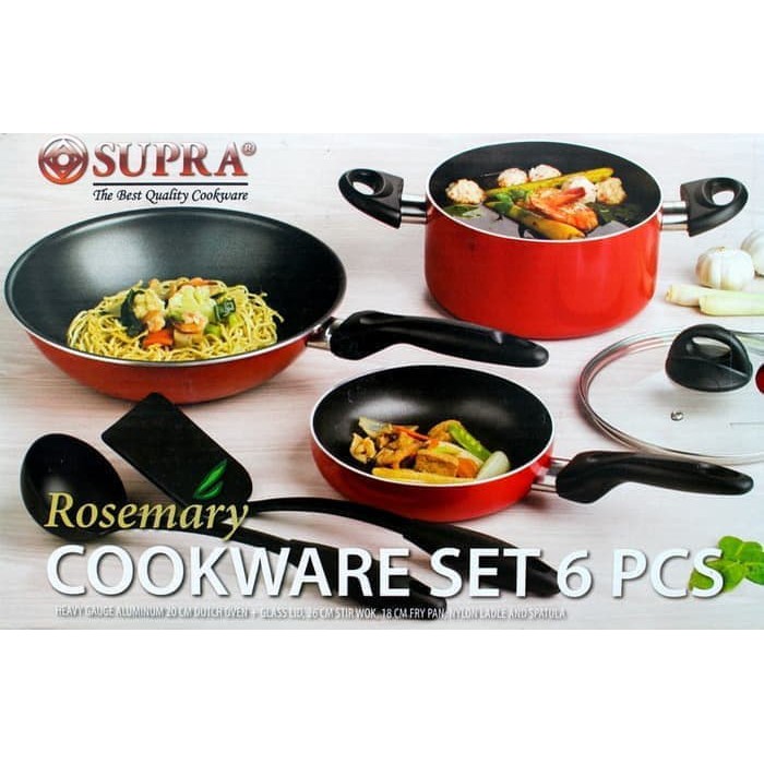 Promo Panci Set 6pcs Supra Rosemary Cookware Set Supra Murah