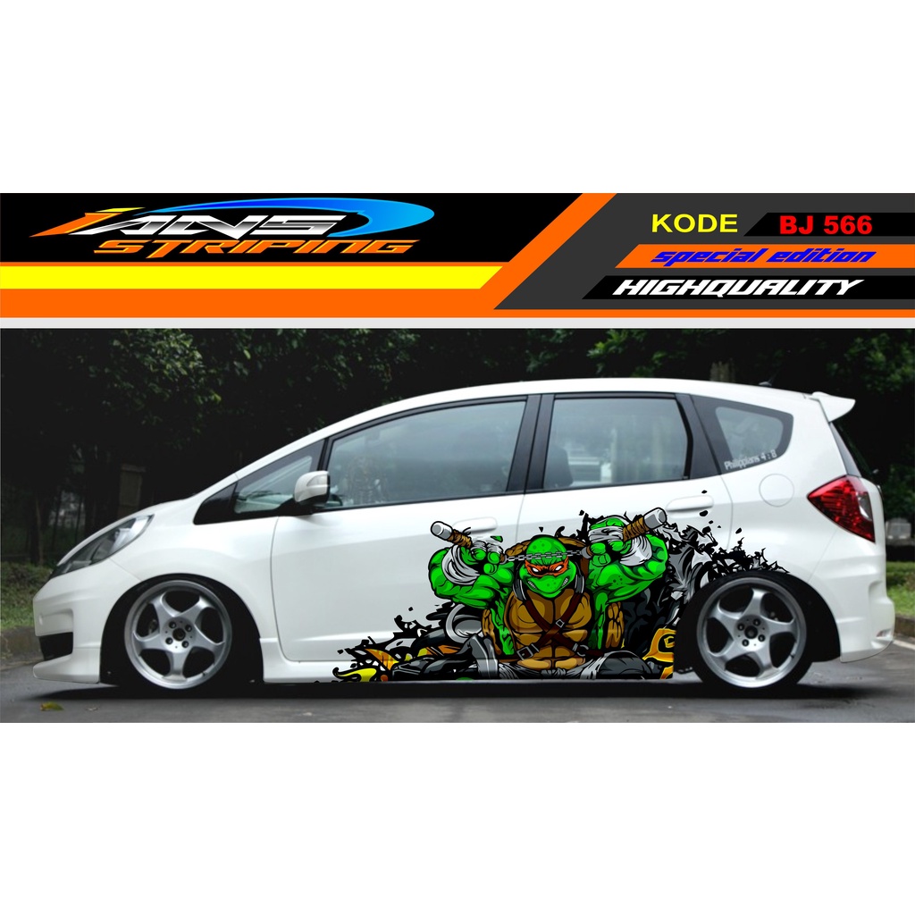 DECAL STICKER MOBIL JAZZ BRIO YARIS AGYA DATSUN AYLA / STIKER MOBIL / STICKER VARIASI MOBIL