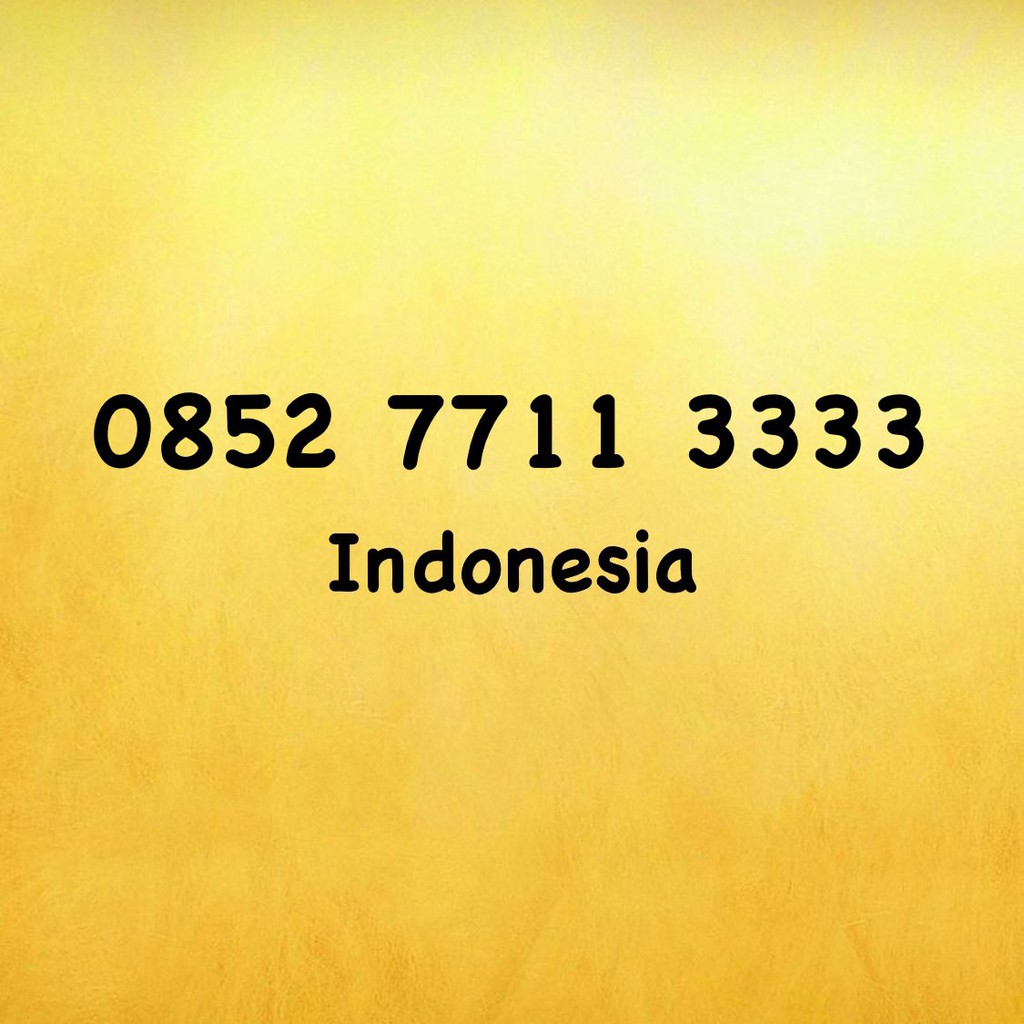 Nomor Cantik Kartu AS Kuartet AA - 0852 7711 3333 - 0852 77 113333