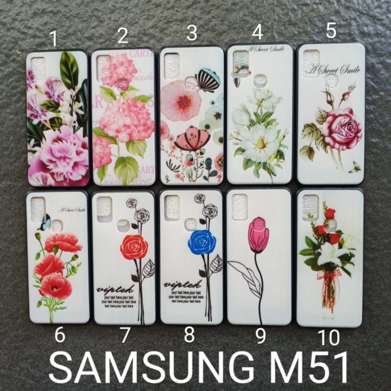 Case gambar Samsung M51 motif cewek soft softcase softshell silikon cover