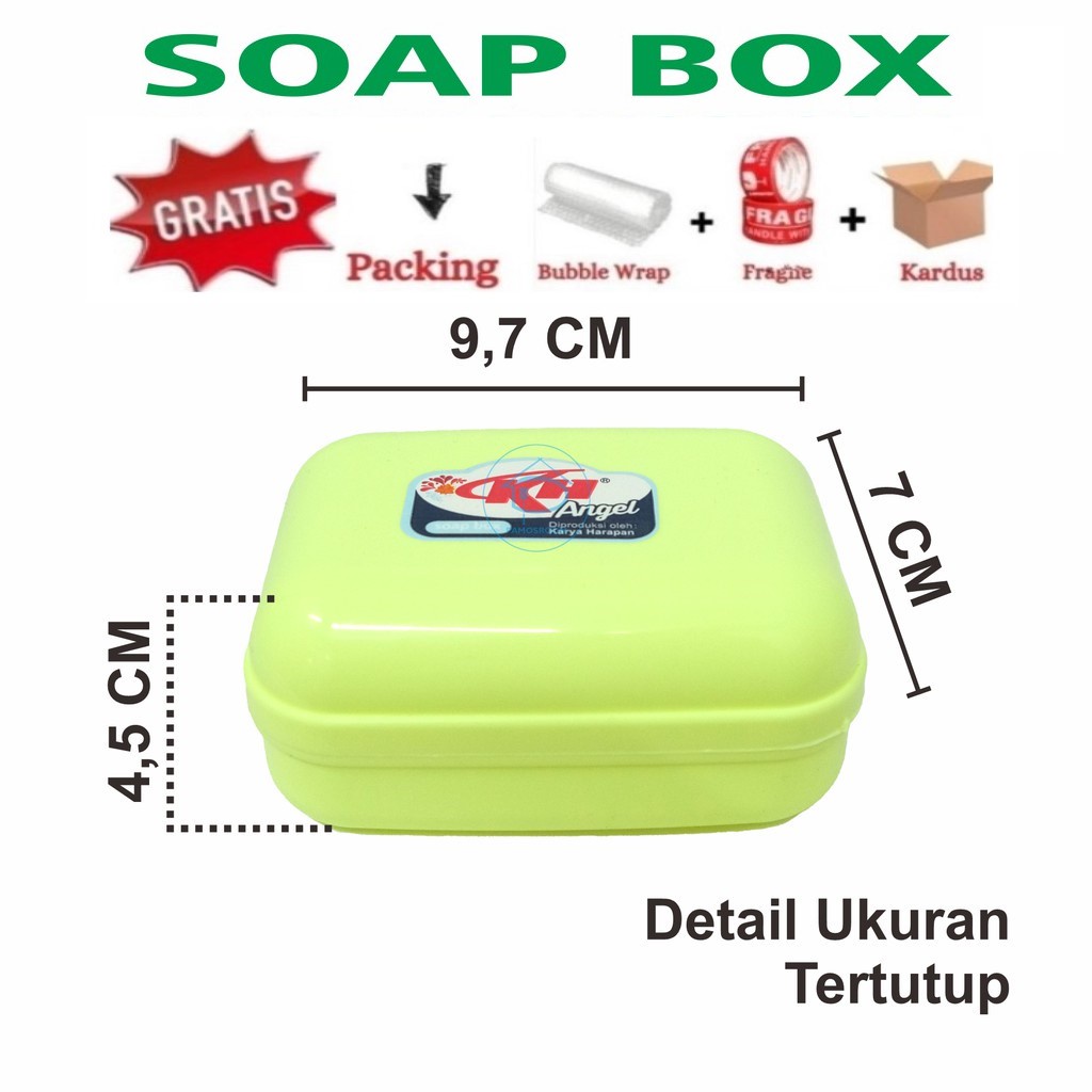 SERBA GROSIR MURAH CEPUK BOX TEMPAT SABUN KAMAR MANDI ANGLE