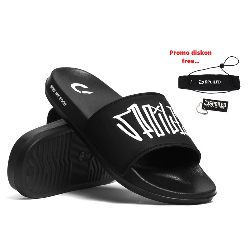 Spoiled - Mahameru Shira 024 Slipper Sendal Slide Cowok Laki - Laki Sandal Selop Pria Slip On Distro
