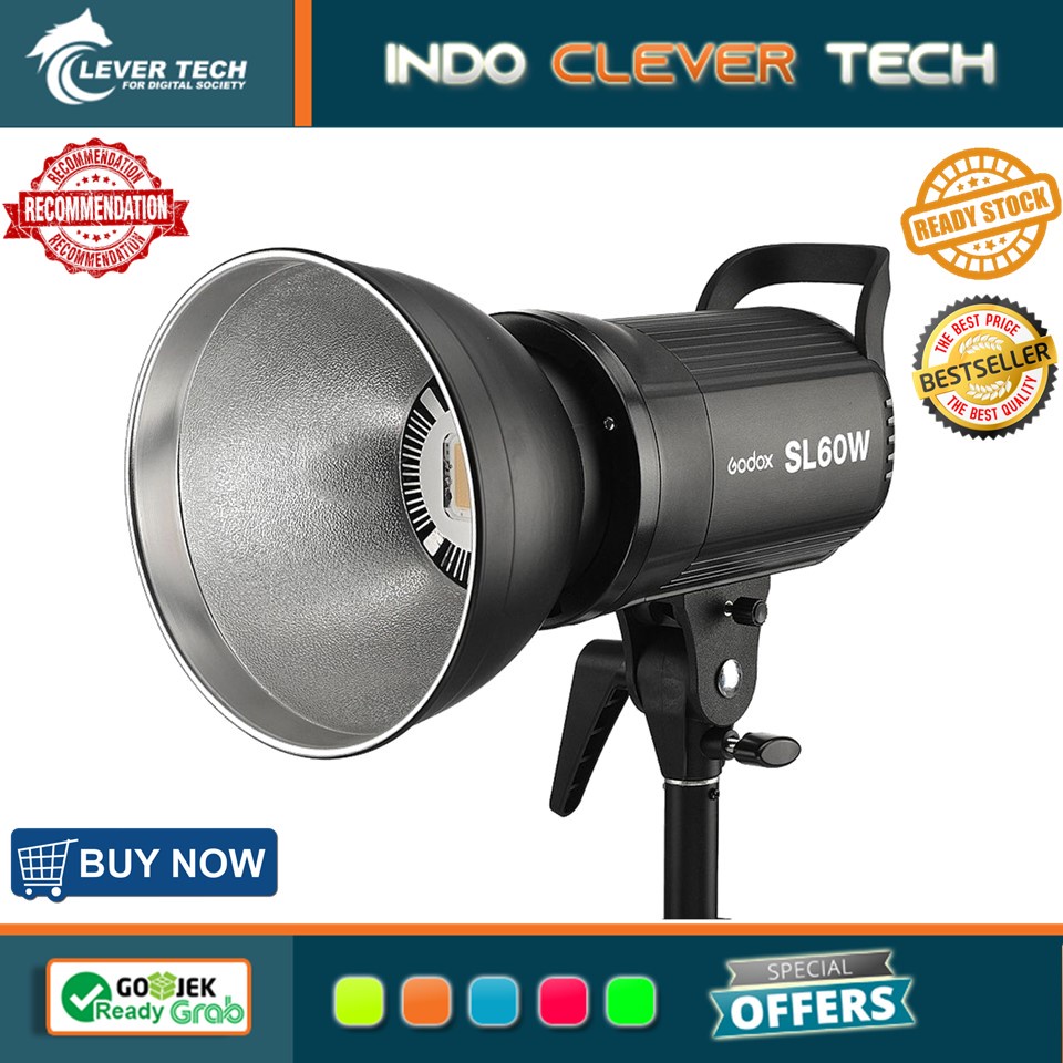 Godox SL60W SL-60W LED Video Light (Daylight-Balanced) - RESMI