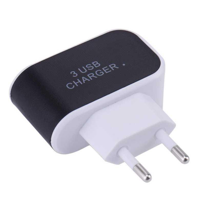 TG-CG041 Adapter Travel Charger USB 3 Port 5V 3.1A EU Plug LED - EKA