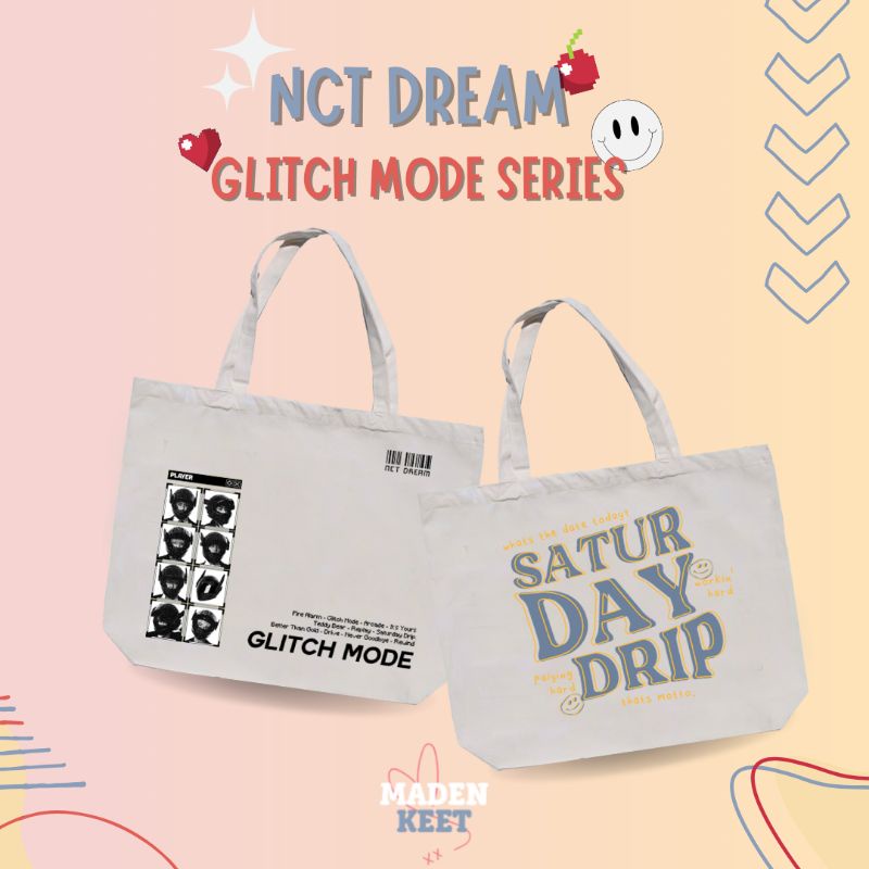 NCT DREAM GLITCH MODE TOTEBAG CANVAS  / muat laptop