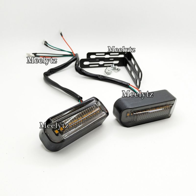 Lampu LED sein tempel running plus breket waterproof
