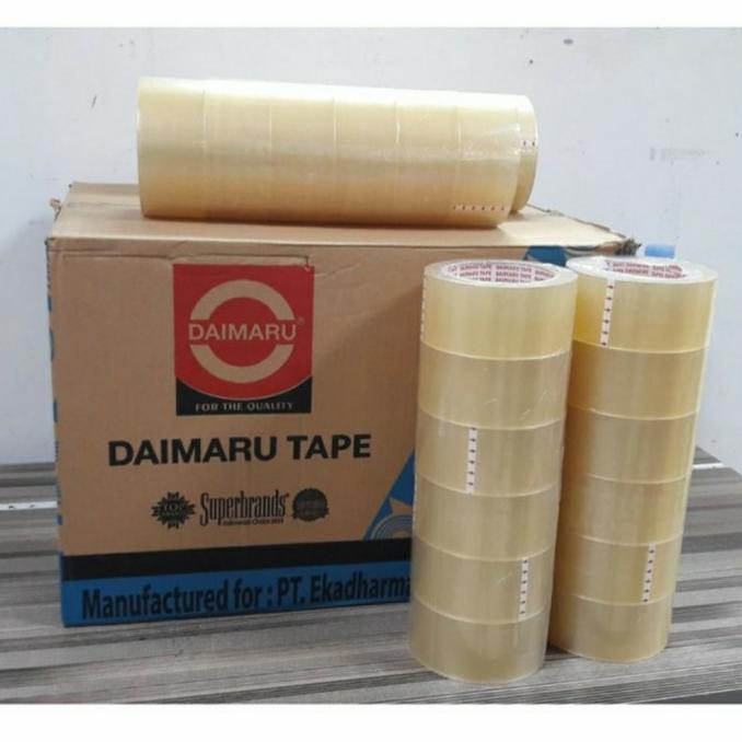 

Lakban Kualitas Daimaru Isolasi Bening 2 Inch X 90 Yard / Termurah Dus Leovivi96Out