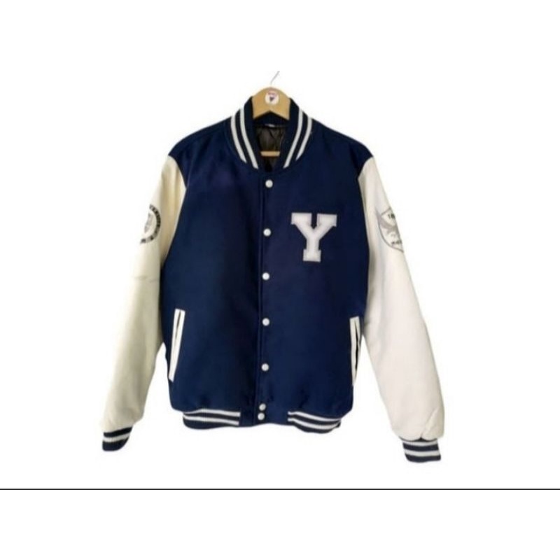 varsity lengan leather univ yonsei