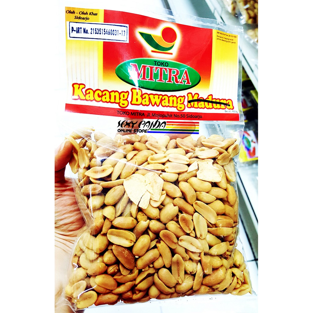 

Kacang Bawang Premium Quality MITRA SIDOARJO 400 gram Kacang Goreng FREE BUBBLE