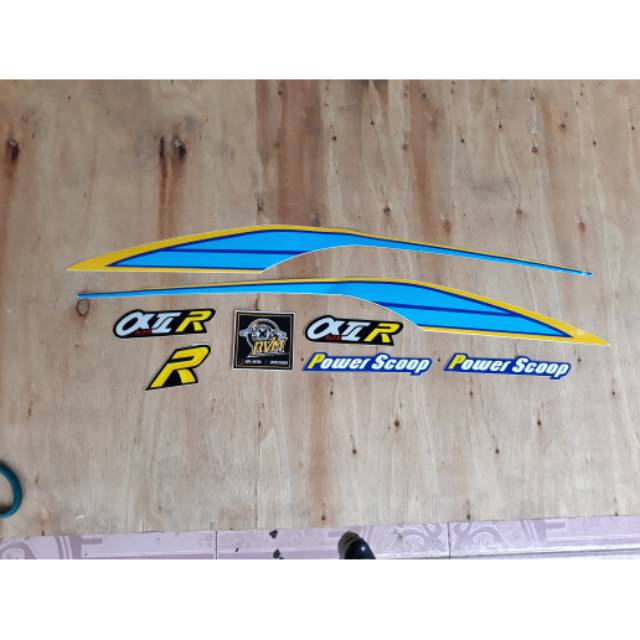 striping yamaha alfa 91 biru