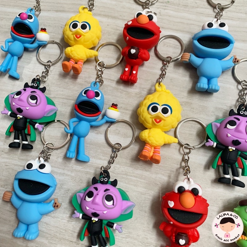 GANTUNGAN KUNCI BOBA ICE CREAM MINION CHIBI Timbul 12pc Grosir Lusinan