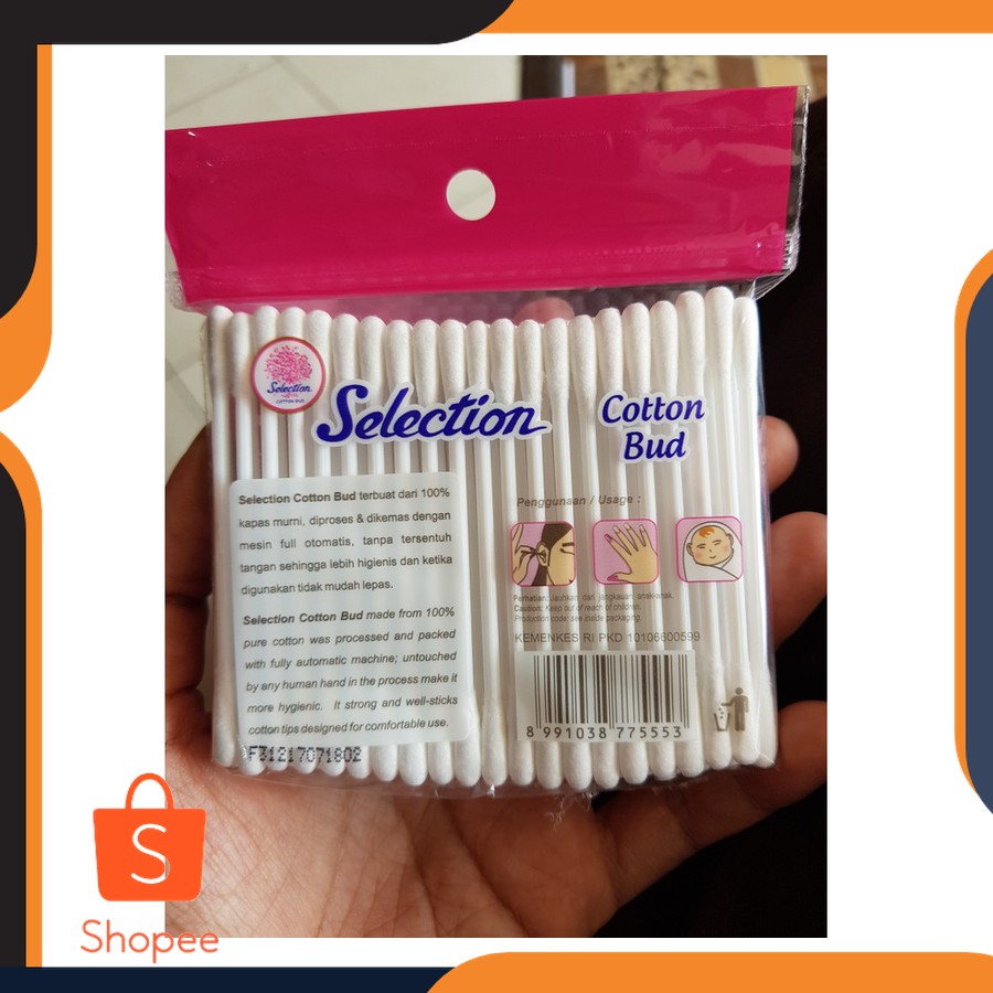 Cod Alat Korek Kuping Cotton Bud Selection Cottonbud isi 100