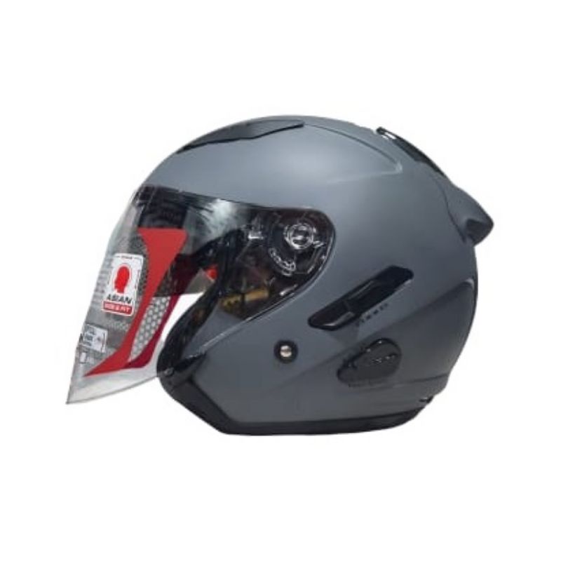 Helm KYT GALAXY FLAT R Matt Gorilla Grey Double Visor Half Face