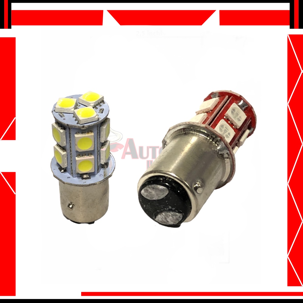 LAMPU STOP LED 13 MATA SMD BAYONET FLASH | BOHLAM LED STOP MOTOR | LAMPU STOP 13 MATA LED 1577