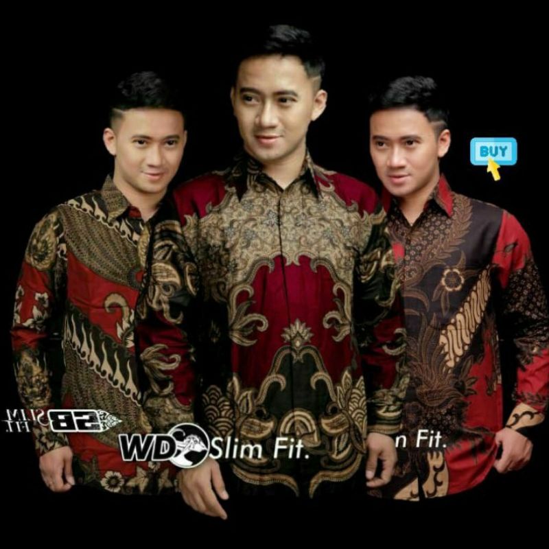 Baju Batik Pria Lengan Panjang/Batik Pria Premium/Seragam Batik Kantoran