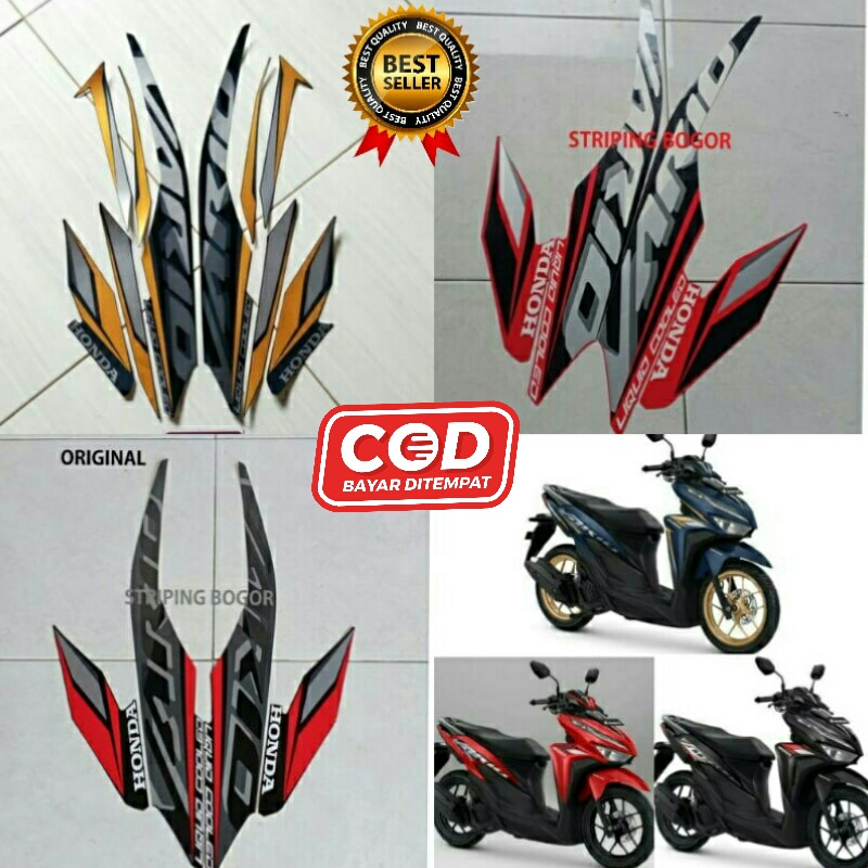 striping sticker stiker Honda vario cbs 125 2021