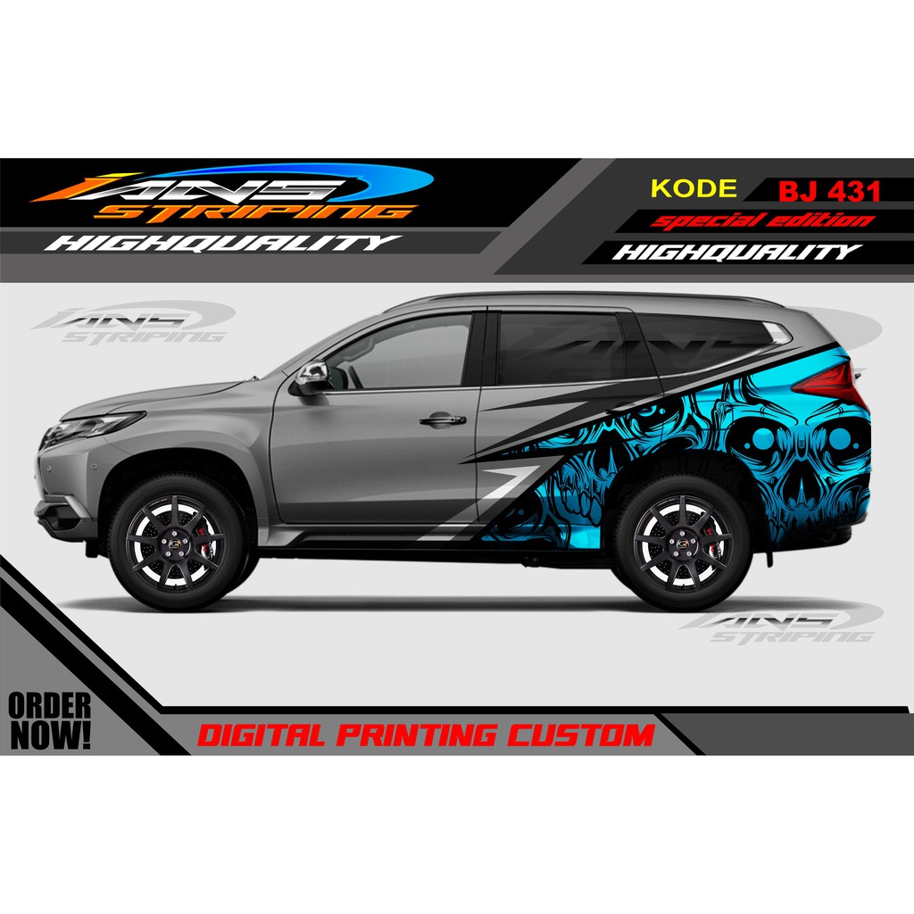 STICKER VARIASI MOBIL PAJERO,FORTUNER / DECAL STICKER PAJERO, FORTUNER / STIKER MOBIL